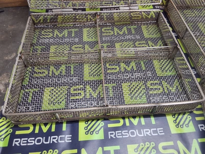 STAINLESS STEEL WIRE MESH PCB INLINE WASH BASKET