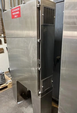 Hoffman Stainless Steel Electrical Enclosure a48h3610SSLP w/ Legs back panel