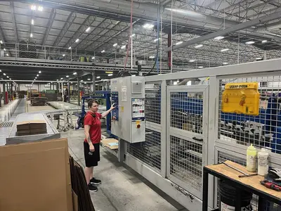 35″ x 78″ Hooper Flexo Folder Gluer with upgraded Folding section and Top loading counter ejector.