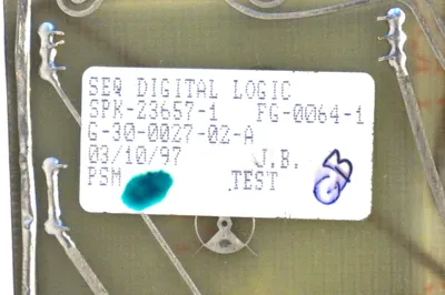 SEQ DIGITAL LOGIC SPK-23657-1 1E0064-1 BOARD G-30-0027-02-A SPK236571