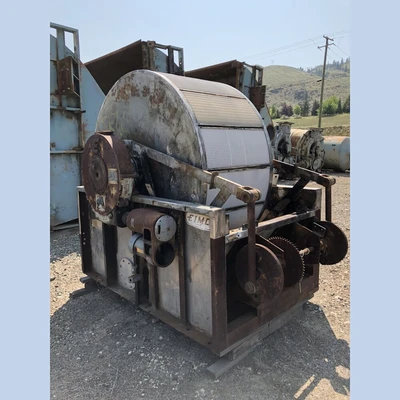 6 ft. Dia. x 3 ft. Eimco Continuous Vacuum Drum Filter