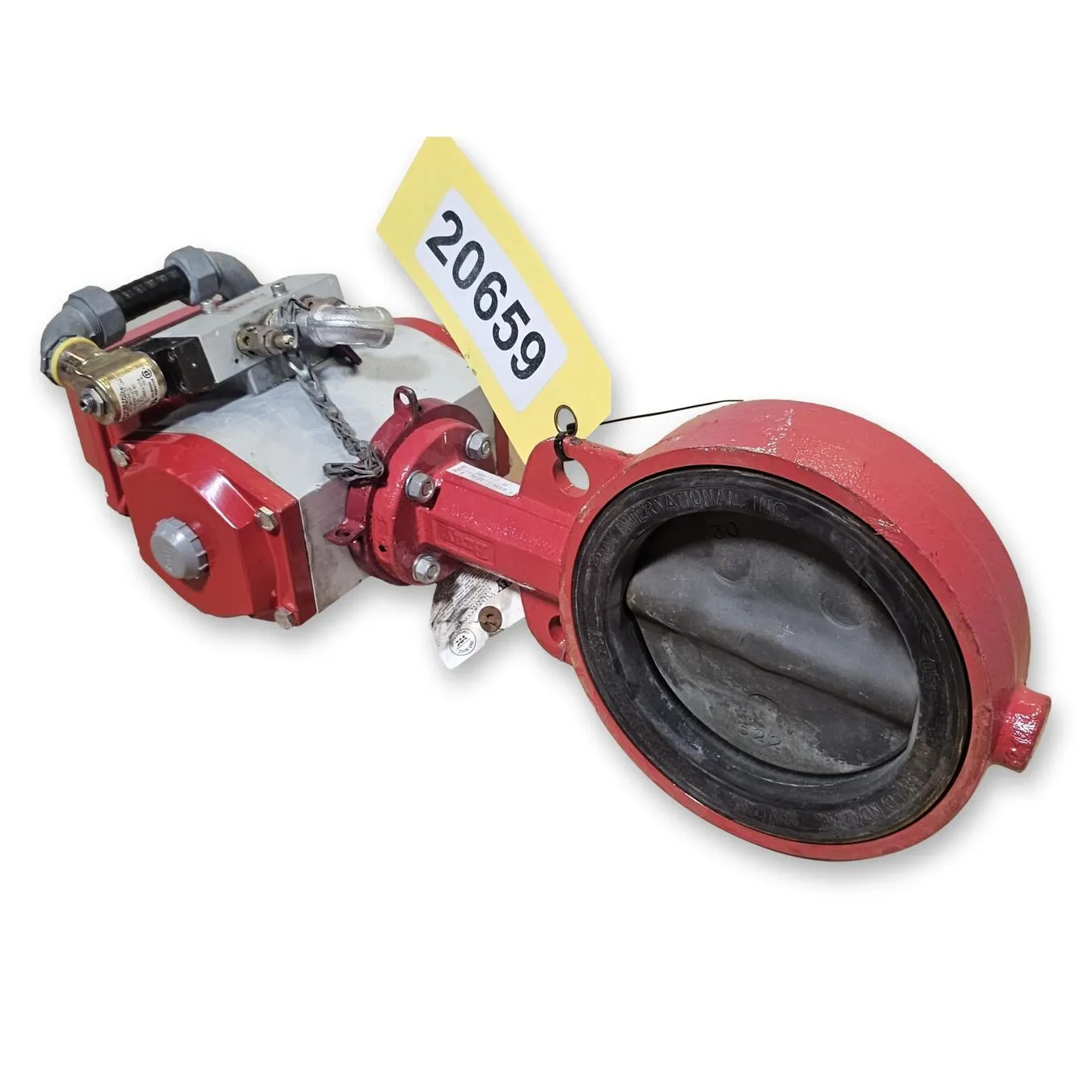 Used  Bray 6" Dia. Series 30 Resilient Seated Wafer Butterfly Valve