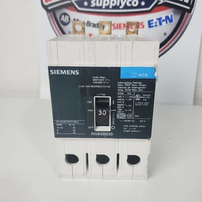 Used Siemens NGB3B030 Miscellaneous Equipment (Electrical & Power) California US | American Industrial Supply Co. #1377024