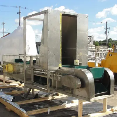 SPC6529  Conveyor New England Machinery bucket elevator Stainless Steel, 18 x 10