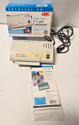 GBC DocuSeal 40 4" Laminating Machine Card Laminator Home Office