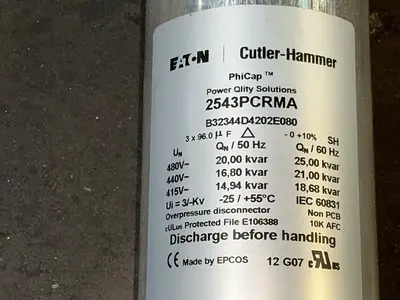 New | in-Stock EATON 2543PCRMA Capacitors Ohio US | HGR 24 #1358130