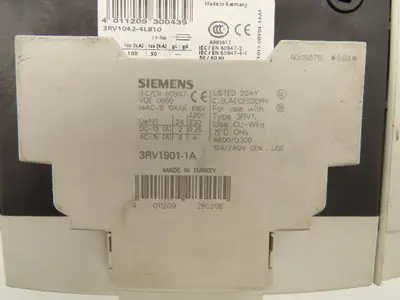 Siemens 3RV1042-4LB10 Motor Starter Circuit Breaker Contactor 90A 600V 3PH