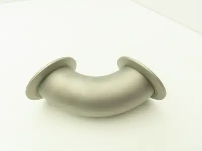 Vacuum Blower Intake 2"x 90° Stainless Flanged Pipe Elbow