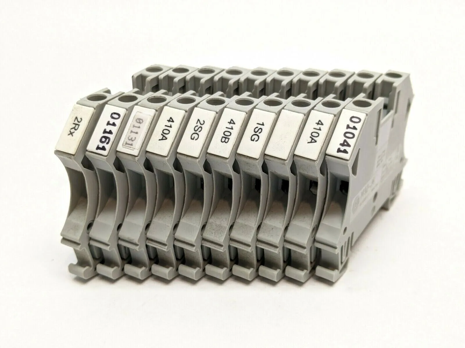 1492-J4 | Allen Bradley  Terminal Block 35A 600V AC/DC 4mm Gray LOT OF 10 - Used
