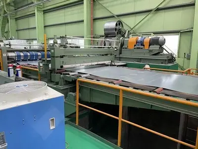 72" (1850mm) x .125" (3.2mm) x 55,000# Slitting Line with Automatic Tooling and Knife Setup