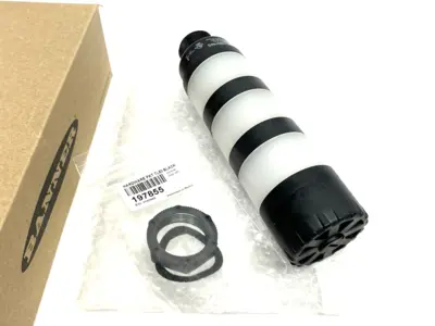 USED BANNER ENGINEERING CORE SERIES 50MM LED TOWER LIGHT W/ AUDIBLE IND. 3-COLOR 83214