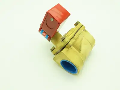 Skinner Lancer 2LG2LBJ7125 Brass Solenoid Valve 2-Way NC 120V 125 PSI 1-1/4" NPT