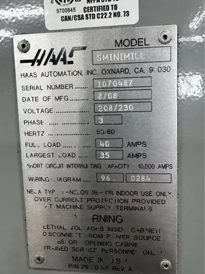 2008 HAAS SUPER MINI MILL Machining Centers, Vertical | Asset Exchange Corporation (5)