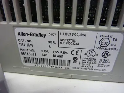 USED ALLEN BRADLEY 1794-IB16 SER A