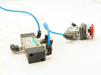 CKD 4KA321 Solenoid Valve 0-0.7 MPA With Pushbutton Valve