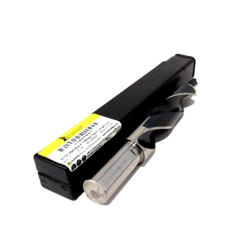 NEW INTERSTATE 31/32 HSS BLACK 118DEG TAPER LENGTH DRILL