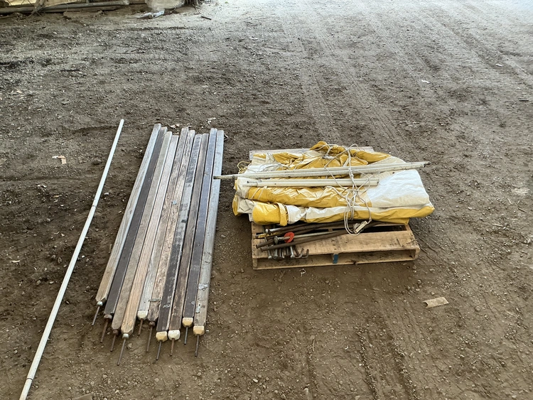 Used ANCOR 20X30 STAKE POLE YELLOW & WHITE COMPLETE TENT Party/Banquet Supplies Michigan US | Miedema Asset Management Group #1761441