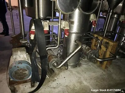 Used ANHYDRO Falling Film Vacuum Evaporator – 6,500 kg/h | MVR x2 | 5 Calendria | CIP