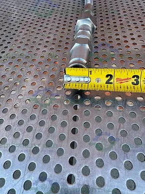 Unbranded Stainless Steel Braided Hose 45" w/ Swagelok Quick Release Fitting