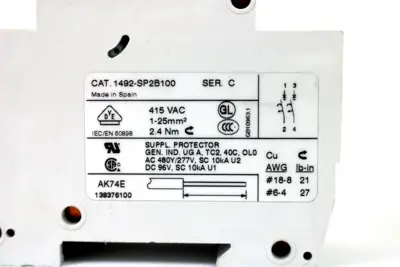 USED ALLEN BRADLEY 1492-SP2B100
