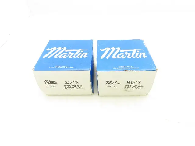 Martin ML 150 1 3/8 Jaw Coupling Hub Straight Jaw 1.375" Bore Finished Steel Lot Of 2