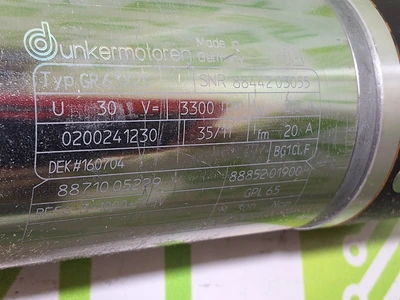 DUNKERMOTOREN GR 63X25 SERVO MOTOR WITH GPL065-1V/5:1 GEARHEAD - NEW