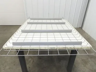 New Pallet Rack Wire Deck 36x58" Waterfall 4 Step Channel Racking 2500lb Mesh
