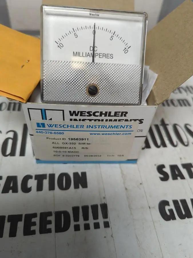 New | in-Stock WESCHLER 19563911 Meters - Misc | Surplus Asset Holdings #1206861