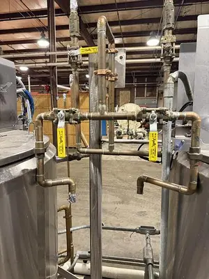 DUAL AB PROCESS TANKS WITH HEATERS AND PUMP