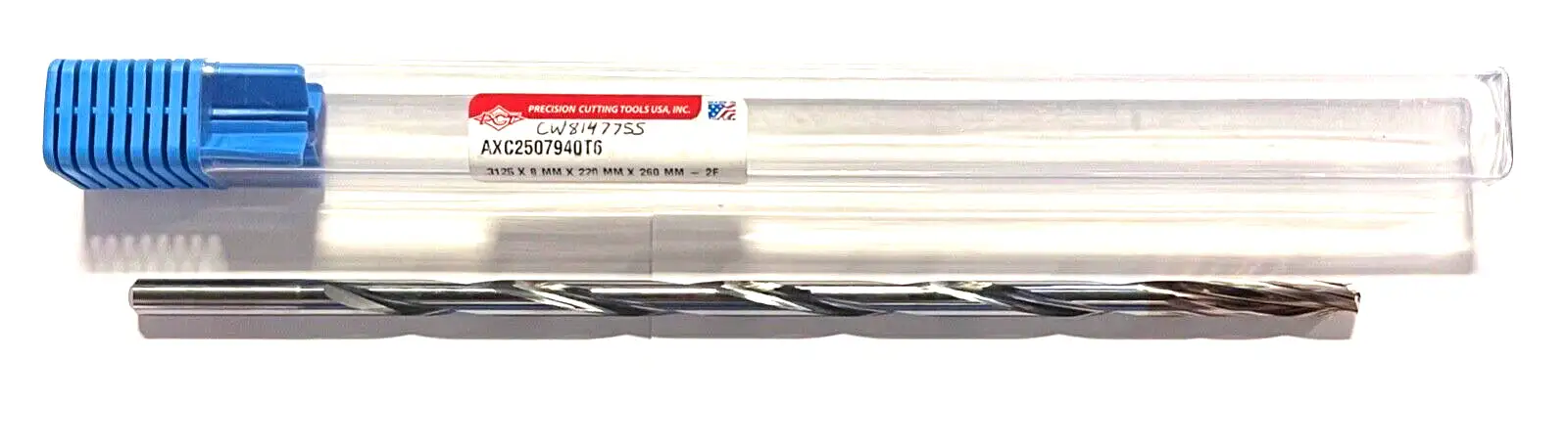 PCT 5/16" Solid Carbide Drill 25xD Coolant Thru 135° 2FL ZicroPlus Triple Margin