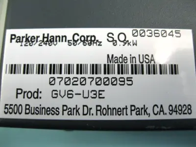 NEW Parker GV6-U3E