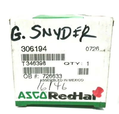 NEW ASCO 306194 REBUILD KIT