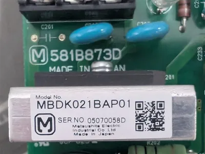 Matsushita MBDK021BAP01 Motor Control Board M 581B873D Used