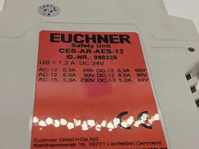 Used EUCHNER AR EVALUATION SAFETY UNIT 098225 Safety Equipment | Maverick Industrial Sales #1101349