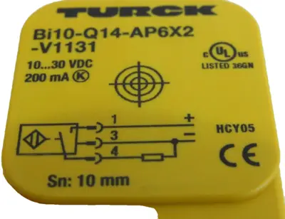 NEW TURCK BI10-Q14-AP6X2-V1131 SENSOR 1608530 BI10Q14AP6X2V1131