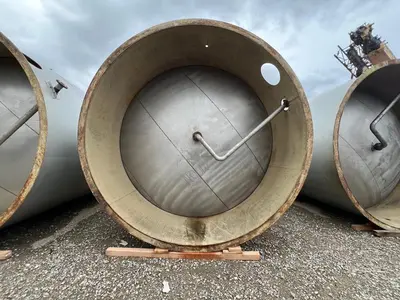 Tank, 15,000 Gallon, Vertical, 304L Stainless Steel, ASME, #5991729