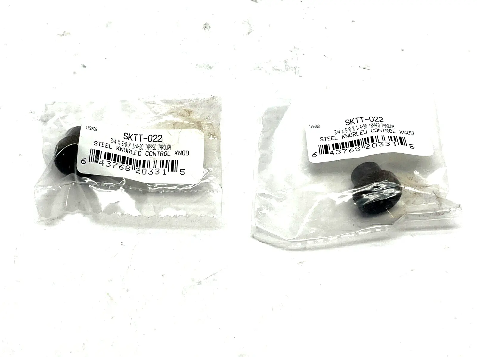 SKTT-022 | S&W  Knurled Control Knob 3/4" x 5/8" x 1/4-20" LOT OF 2 - New