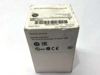 NEW ALLEN-BRADLEY BLACK NON-ILLUMINATED PUSHBUTTON FLUSH HEAD 30MM