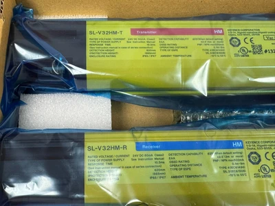 NEW KEYENCE SL-V32HM LIGHT CURTAIN SET 620MM SLV32HM