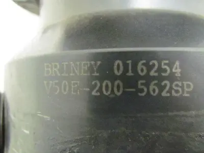 Briney V50E-200-562SP Cat 50 2" End Mill Holder 5 1/2" Projection Coolant