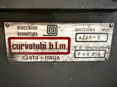 Used CURVATUBI B.L.M. A/25-2 Pipe, Tube & Bar Benders Illinois US | Aucto #1437201