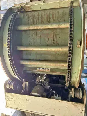 30,000 LB. X 54" TURNOVER CRADLE ROTATING UPENDER. STOCK # 1002225