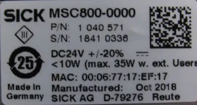 NEW SICK DUV60E-D4KZHAZAS01 ENCODER W/ MSC800 CONTROLLER WL18-3P430 SENSORS