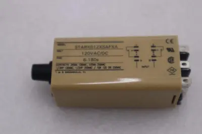 Agastat STARX012XSAFXA Timing Relay 6-180 Seconds 120VAC/DC 8-Pin STOCK K-3742