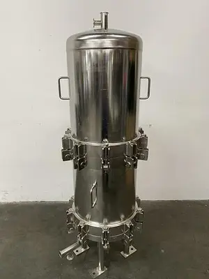 USED CUNO 16ZPB 16" STAINLESS STEEL CARTRIDGE FILTER HOUSING 150 PSI @ 300 °F