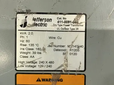Used JEFFERSON ELECTRIC _UNKNOWN_ Distribution Transformers Ohio US | HGR 24 #1455424