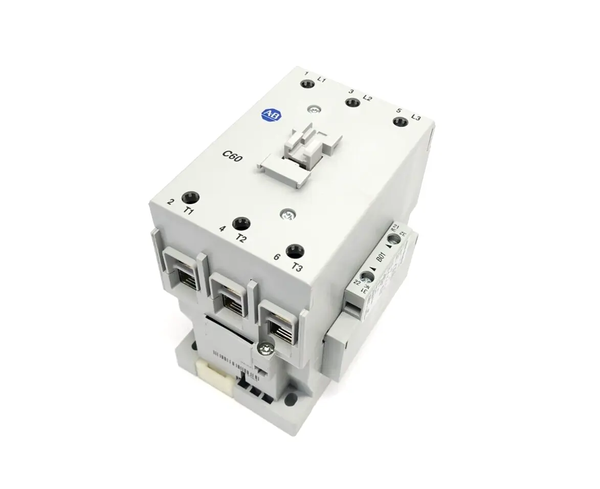 100-C60DJ01 | Allen Bradley  Ser B 60A IEC Contactor 24VDC Integrated Diode 1NC 0NO - New – Open Box
