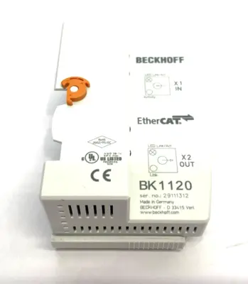Used Beckhoff EtherCAT Bus Coupler For Standard Bus Terminals PLC Processors Michigan US | Maverick Industrial Sales #1389837