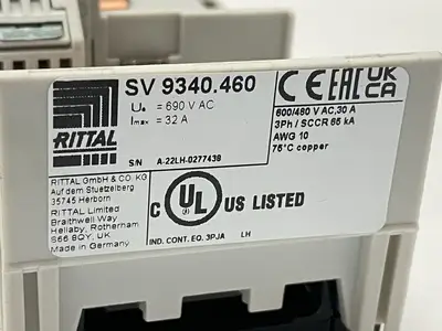 USED RITTAL OM ADAPTER W/ CONNECTION CABLES 9340460