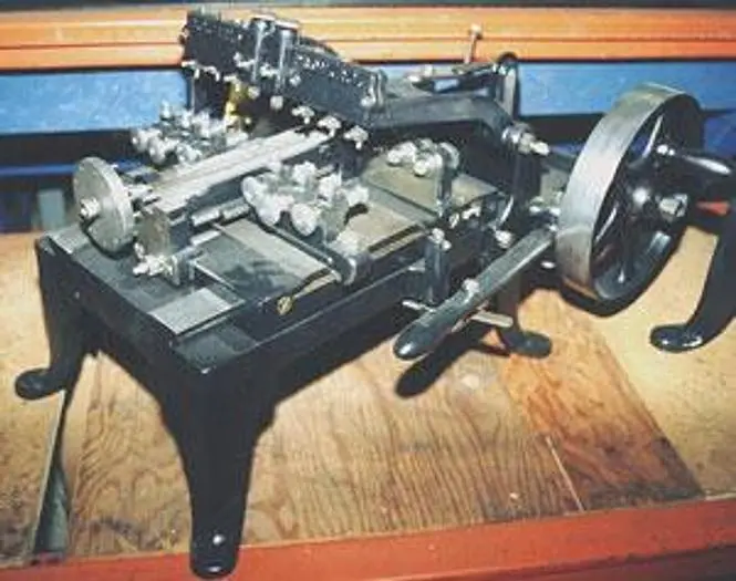 0614-385 Charles Field Antique Automatic Engraving Chasing Machine Circa 1900